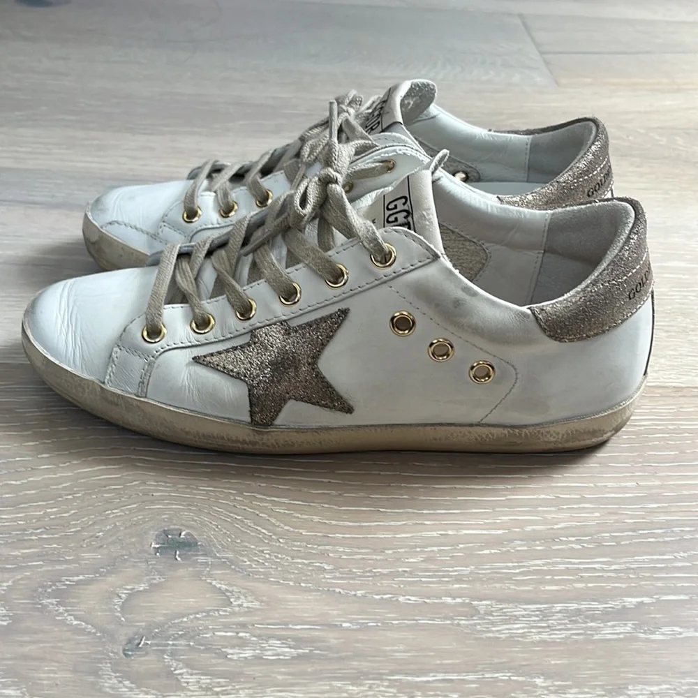 Private edition golden goose superstar white with rose gold star and heel - Picture 3 of 10